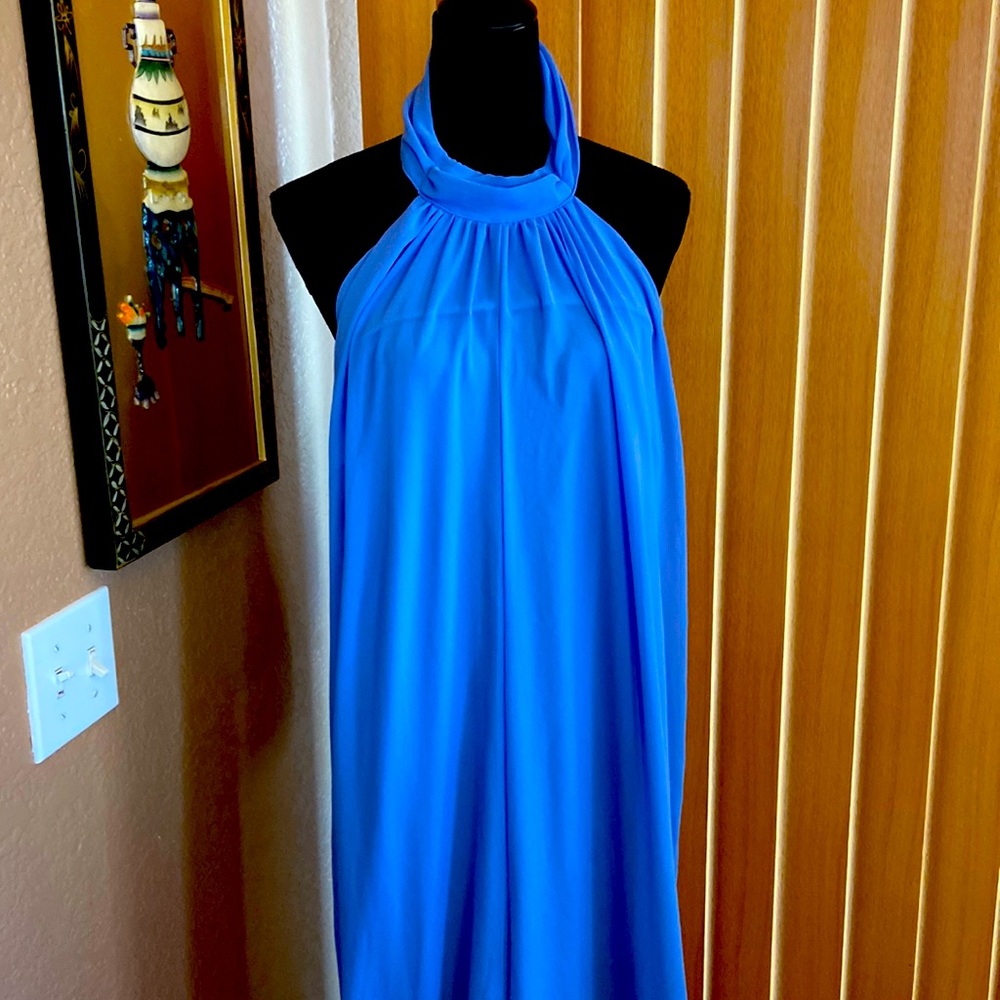 Powder blue jumpsuit lined/Size L/Worn once/Excellent Condition